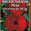 Роза тъмно червена нискостъблена № 030 (корен) – Височина до 50 см