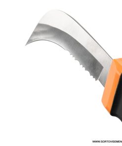 Универсален сърпов нож 70 мм, с TPR дръжка (AK-KN0010) – Здрав и надежден за фермата и градината!