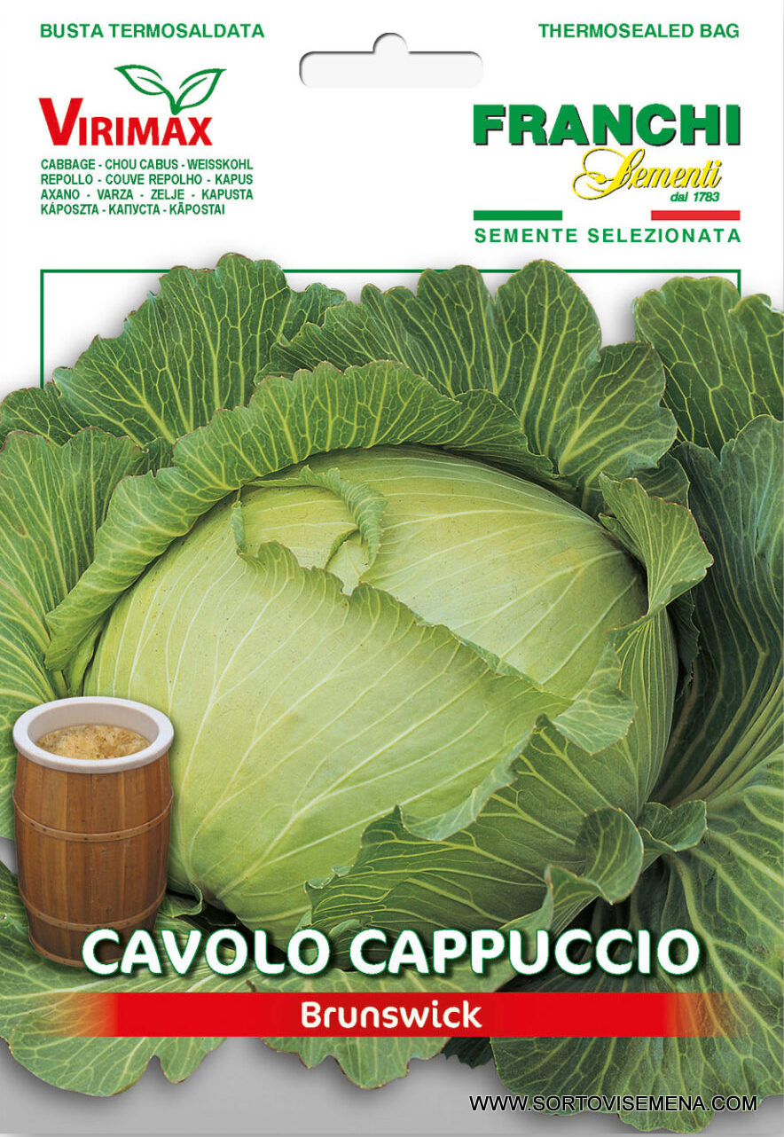 Семена за Зеле Брунсуик бяло главесто (Brunswick)- Традиция и качество от Franchi