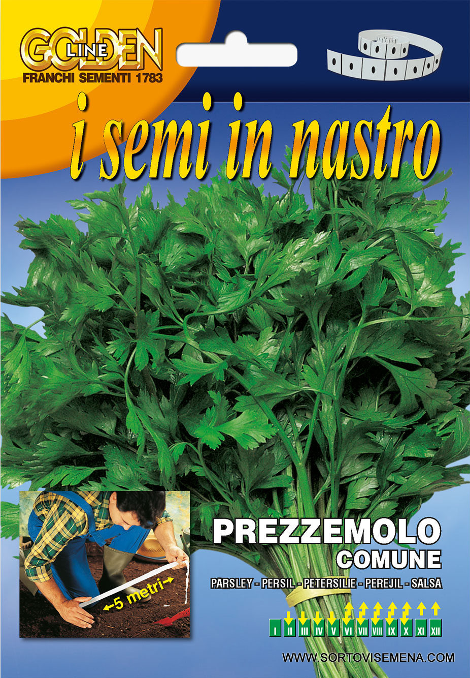 Сортови семена за Магданоз Комун – Лесно засаждане на лента 5 м