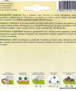 Сортови семена за Магданоз къдрав Мос Кърлед – Декоративният шедьовър