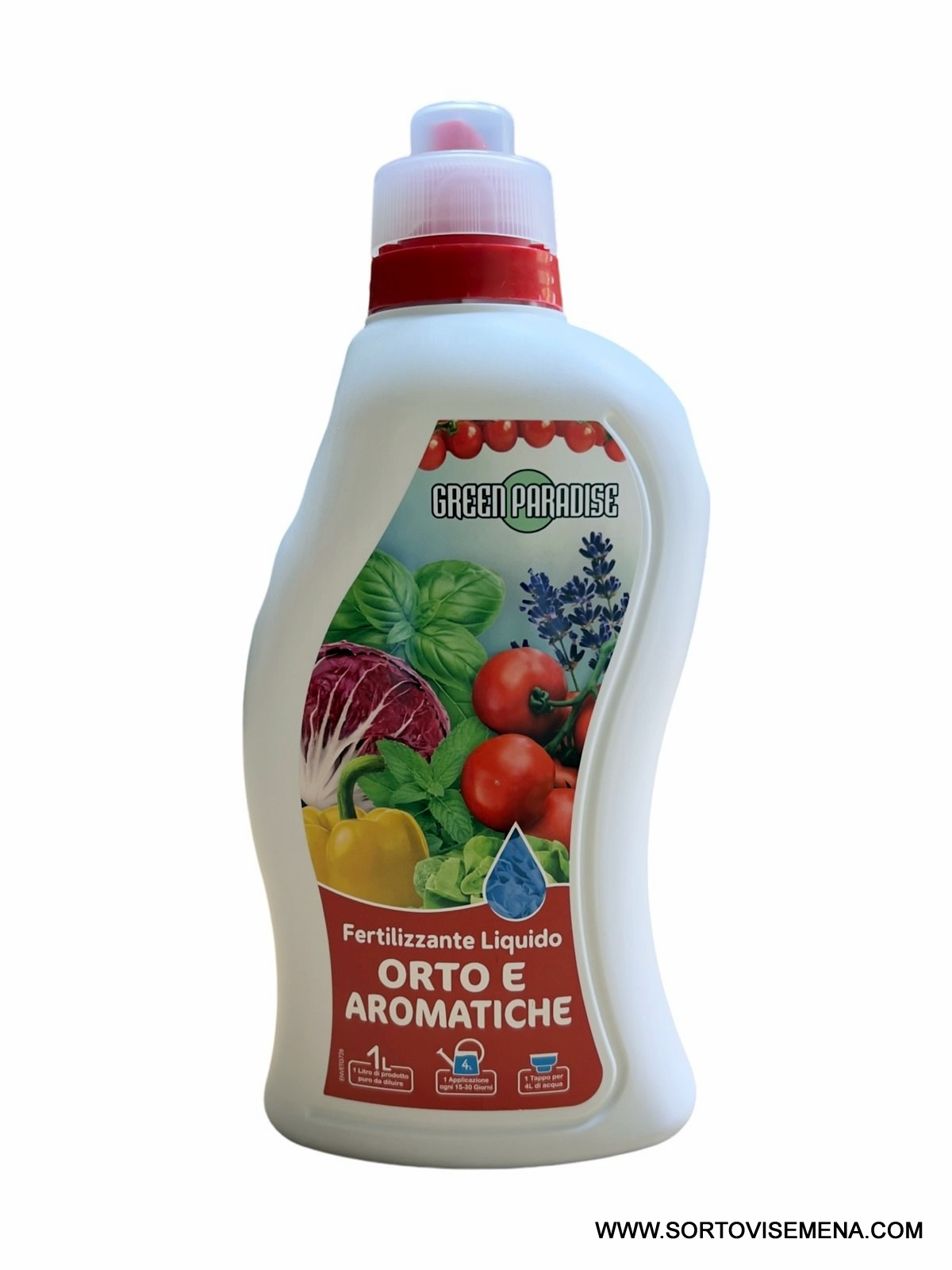 Течен тор за зеленчуци и билки Green Paradise 1 л – балансиран NPK 4-3-4 от sortovisemena.com.