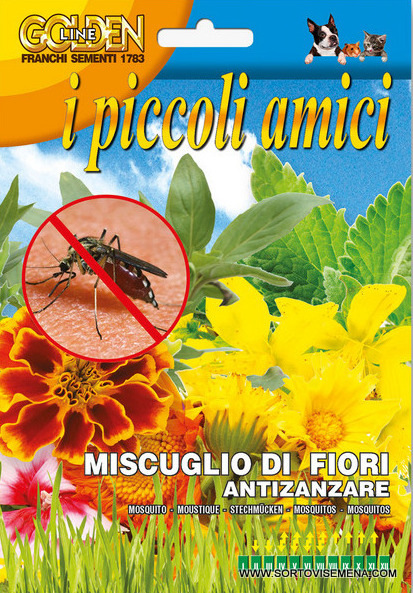 Семена за микс от цветя против комари (Franchi) – гарантирано качество от sortovisemena.com.